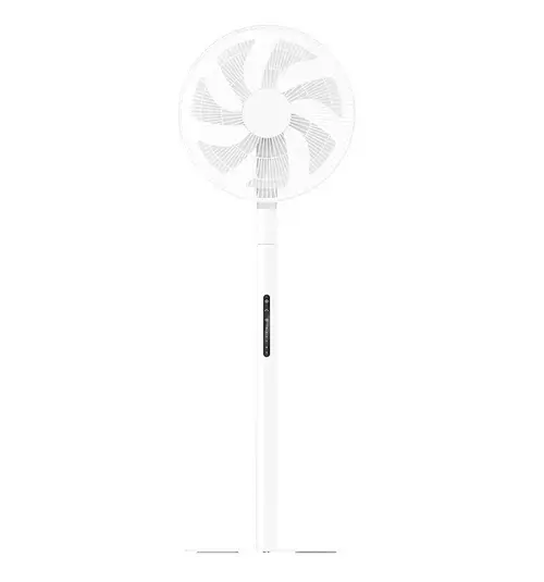 Ventilator cu picior Xiaomi Mijia Smart Standing Fan Pro Slim BHR08UQEU, 15 W, Telecomanda Bluetooth, Oscilatie la 90 grade, USB-C (Alb)