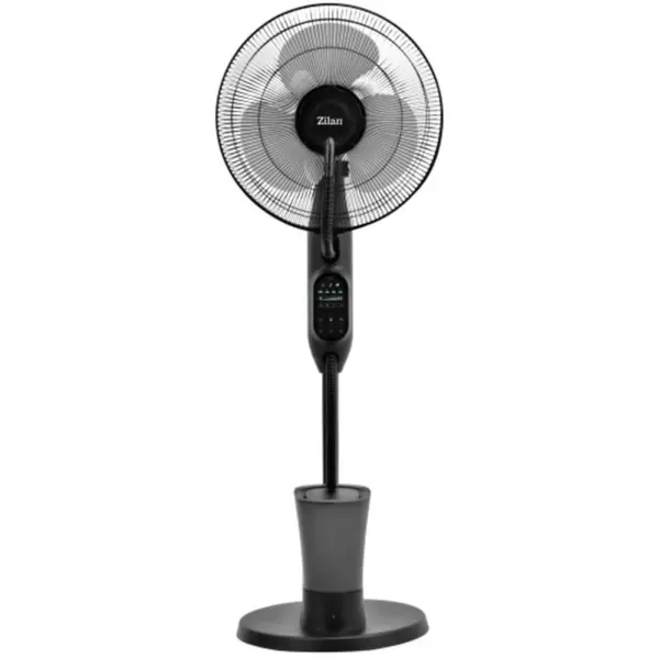 Ventilator cu Umidificator 75 W, 3 Trepte de Viteza, Timer, Telecomanda si Suport, Capacitate Apa 2.8 l