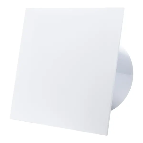 - Ventilator de baie Ecovent DECORA, Ø100, Super Silent, Panou Plexiglas schimbabil, Clapeta antiretur, Debit 93 m3/h, Garanție 5 ani, Alb Mat