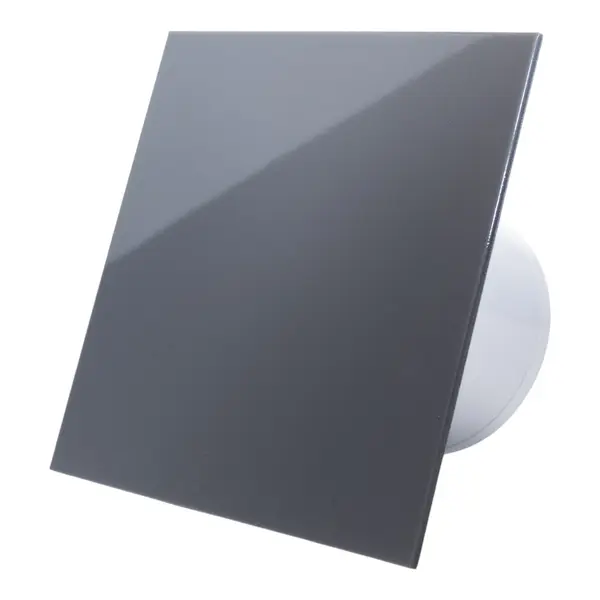 ventilator de baie ecovent decora, o100, super silent, panou plexiglas schimbabil, clapeta antiretur, debit 93 m3/h, garantie
