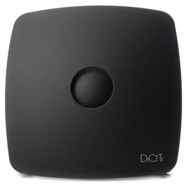 ventilator de baie rio 4c matt black debit 100 m3/h, diametru o98, clapeta antiretur, matt black