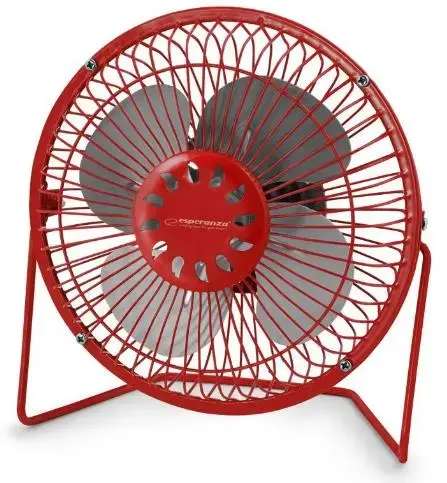 Ventilator de birou Esperanza EA149R, USB, 2.5W (Rosu)