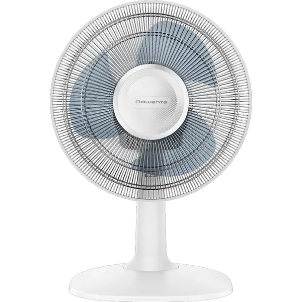 Ventilator de birou Rowenta Essential+ VU2330F2, 35 W, 3 trepte de viteza, rotatie automata, design compact, nivel scazut de zgomot, alb