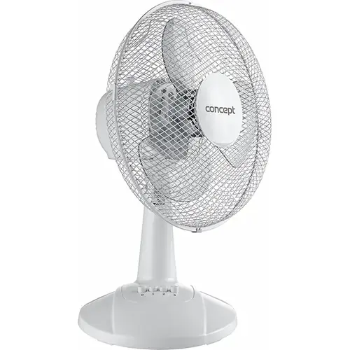 Ventilator de masa Concept VS5021, Putere 40 W, 3 viteze, Oscilatii, Inclinatie reglabila (Alb)