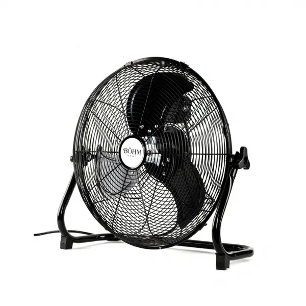Ventilator de podea Bohm 20 , 110W, 3 viteze, Unghi de inclinare reglabil, Negru