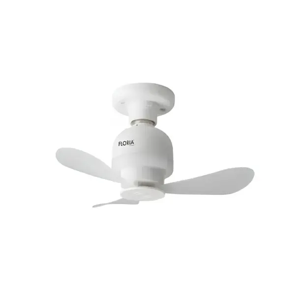 Ventilator de Tavan Floria, cu Iluminare Led,Diameru 15.2 cm, 3 Palete, Putere 11 W