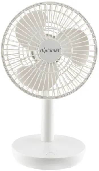 Ventilator Diplomat - DFX-363USB, 4 viteze, 16 cm, alb