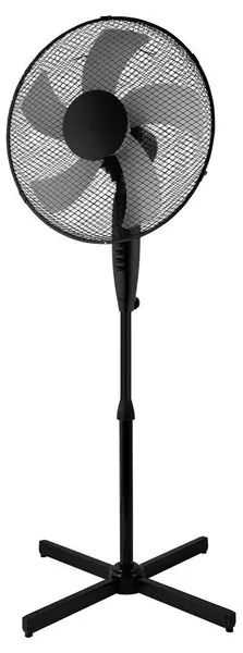 Ventilator Estia - Aeropulse, 40 cm, 50W, cu picior încrucișat, negru