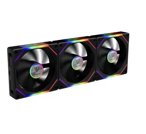 Ventilator Gamdias Aeolus P2 1203, 3 x 120mm, aRGB (Negru)