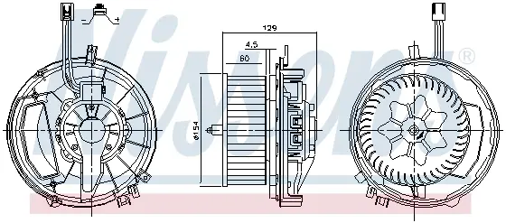 Ventilator habitaclu AUDI Q3, TT; SEAT ATECA; SKODA KAROQ, KODIAQ, OCTAVIA III, SUPERB III; VW GOLF ALLTRACK VII, GOLF SPORTSVAN, GOLF VII, PASSAT, PASSAT ALLTRACK, TIGUAN 1.0 dupa 2012