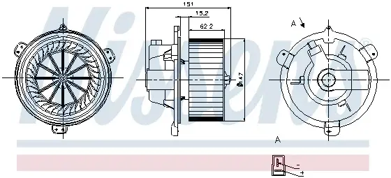 Ventilator habitaclu FIAT BARCHETTA, PUNTO; LANCIA Y 1.1-1.8 intre 1993-2005