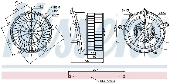 Ventilator habitaclu MERCEDES Clasa C T-MODEL (S202), C (W202), CLK (A208), CLK (C208), SLK (R170) 1.8-5.4 intre 1993-2004