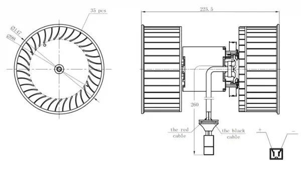 Ventilator habitaclu motor potrivit IVECO STRALIS I, STRALIS II 02.02-