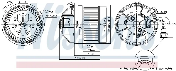 Ventilator habitaclu potrivit ALFA ROMEO GIULIETTA 1.4-2.0D 04.10-12.20