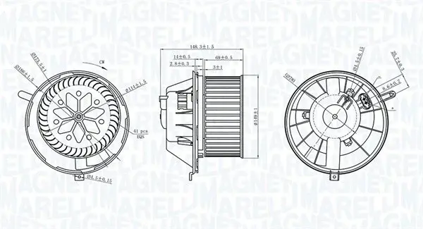 Ventilator habitaclu potrivit AUDI A3, Q3; SEAT ALHAMBRA, ALTEA, ALTEA XL, LEON, TOLEDO III; SKODA OCTAVIA II, SUPERB II, YETI; VW CADDY III, CADDY III MINIVAN, EOS, GOLF PLUS V 1.2-3.6 02.03-