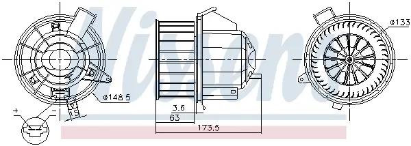 Ventilator habitaclu potrivit CITROEN C3 AIRCROSS II; OPEL CROSSLAND X, CROSSLAND X CROSSLAND 1.2-1.6D 03.17-