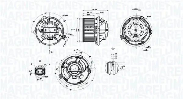 Ventilator habitaclu potrivit CITROEN C5 I, C5 I KOMBI 1.8-3.0 03.01-08.04