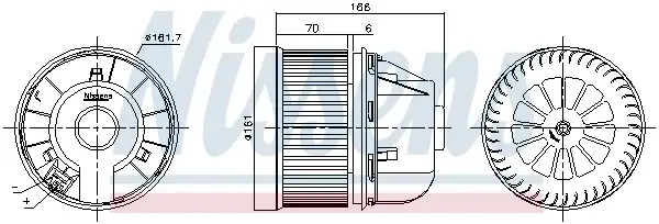 Ventilator habitaclu potrivit FORD C-MAX II, FOCUS III, GALAXY II, GRAND C-MAX, KUGA II, TOURNEO CONNECT V408 NADWOZIE WIELKO, TRANSIT CONNECT, TRANSIT CONNECT V408 MINIVAN 1.0-Electric 05.06-