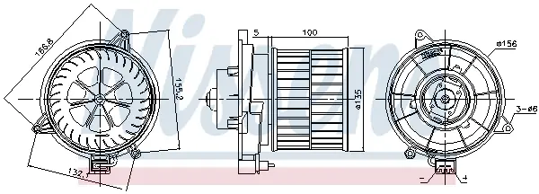 Ventilator habitaclu potrivit FORD FIESTA V, FUSION 1.25-2.0 11.01-12.12
