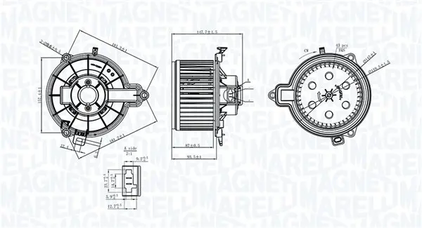 Ventilator habitaclu potrivit IVECO DAILY IV, DAILY V 2.3D 3.0CNG 3.0D 05.06-02.14