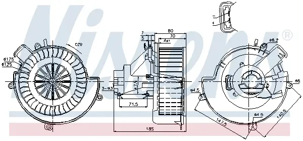 Ventilator habitaclu potrivit OPEL ASTRA G, ASTRA G CLASSIC, ASTRA H CLASSIC, ZAFIRA A 1.2-2.2D 02.98-