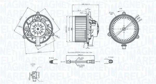 Ventilator habitaclu potrivit OPEL INSIGNIA A, INSIGNIA A COUNTRY, MERIVA B 1.3D-2.8 07.08-03.17