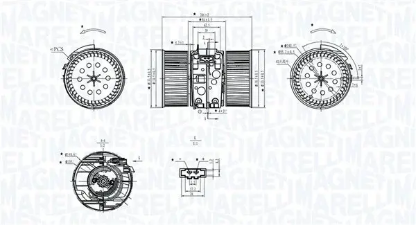 Ventilator habitaclu potrivit RENAULT GRAND SCENIC III, SCENIC III, TRAFIC III 1.2-2.0D 02.09-