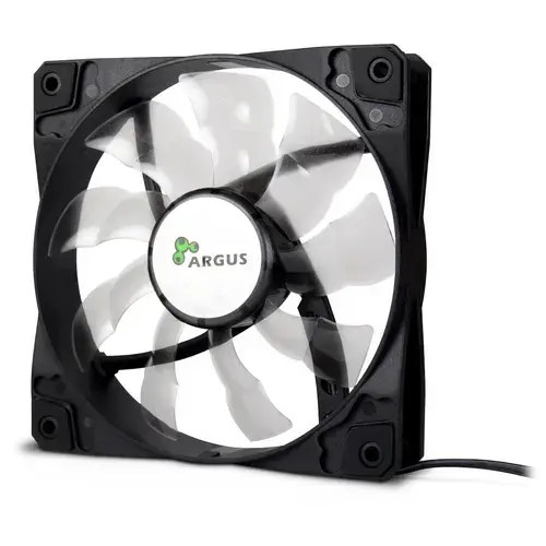 Ventilator Inter-Tech Argus, 120mm, 1200 RPM (Negru)