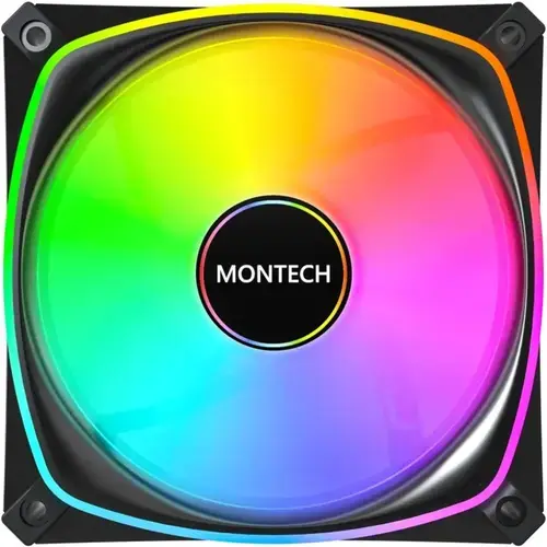 Ventilator Montech AX120 PRO ARGB PWM 120mm, Negru