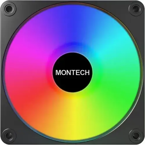 Ventilator Montech GF120 V2 ARGB PWM 120mm, Negru