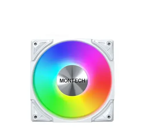 Ventilator Montech Metal Pro 12, 2200rpm, iluminare aRGB (Alb)