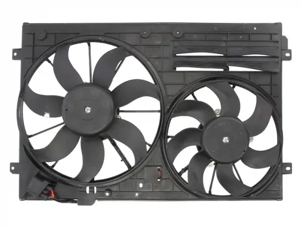 Ventilator radiator (cu carcasa) AUDI A1, A3; SEAT ALTEA, ALTEA XL, IBIZA IV, IBIZA IV ST, LEON, TOLEDO III; SKODA FABIA II, OCTAVIA I, OCTAVIA II, SUPERB II, YETI; VW BEETLE, CADDY III 1.2-3.6 dupa 2