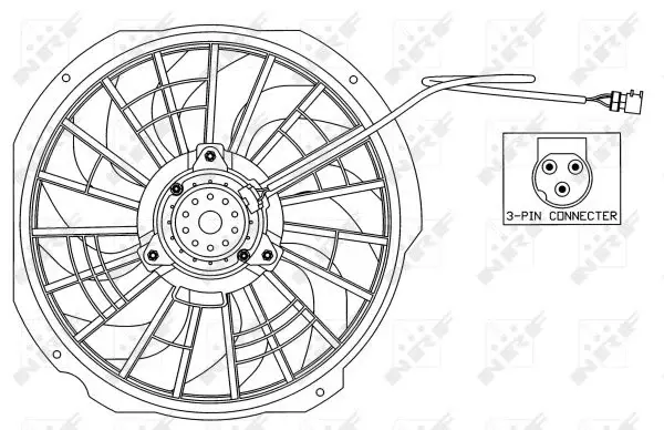 Ventilator radiator (cu carcasa) BMW Seria 3 (E30), 3 (E36), Z3 (E36) 1.6-2.8 intre 1990-2000