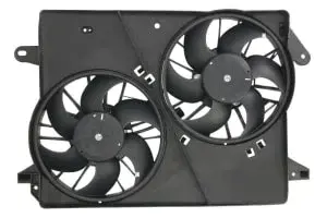 Ventilator radiator (cu carcasa, dublu) potrivit CHRYSLER 300C 2.7-6.1 09.04-11.12