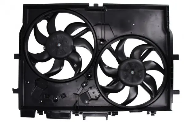 Ventilator radiator (cu carcasa, dublu) potrivit FIAT DUCATO 2.2D 2.3D 3.0D 07.06-