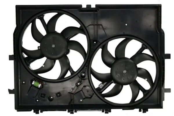 Ventilator radiator (cu carcasa, dublu) potrivit FIAT DUCATO 2.0D-3.0D 07.06-