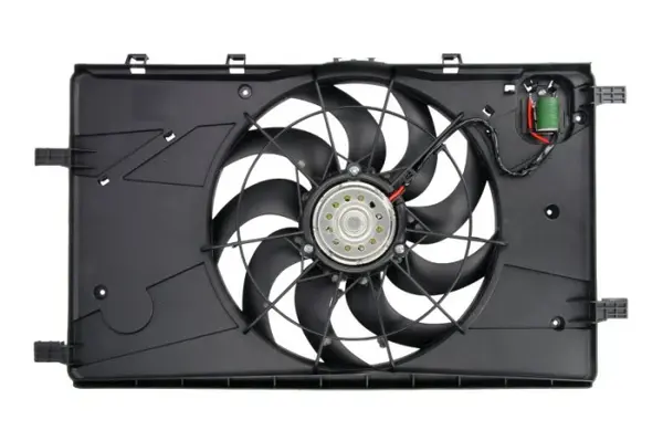 Ventilator radiator (cu carcasa) potrivit CHEVROLET CRUZE, ORLANDO; OPEL ASTRA J, ASTRA J GTC, CASCADA, INSIGNIA A, INSIGNIA A COUNTRY, ZAFIRA C 1.3D-2.0D 05.09-