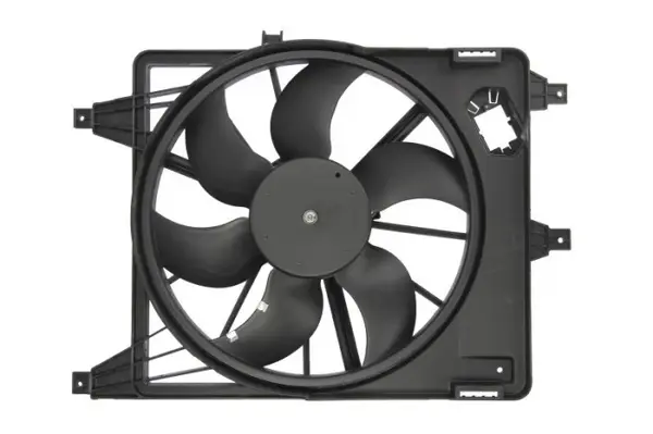 Ventilator radiator (cu carcasa) potrivit DACIA LOGAN, LOGAN EXPRESS, LOGAN MCV, SANDERO; RENAULT LOGAN I, SANDERO STEPWAY I 1.0ALK-1.6LPG 09.04-