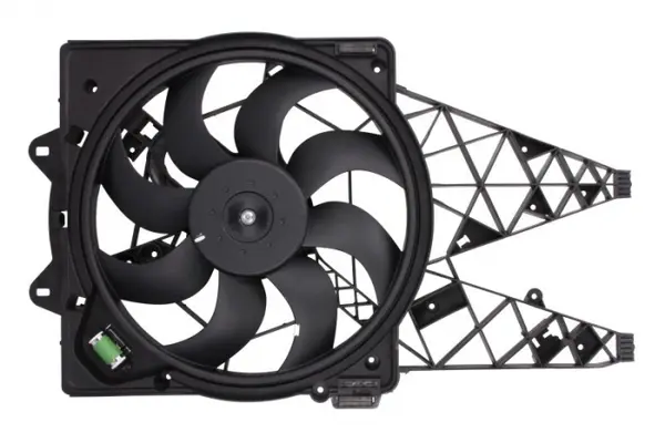 Ventilator radiator (cu carcasa) potrivit FIAT DOBLO, DOBLO CARGO, DUCATO 1.3D-2.0D 01.10-