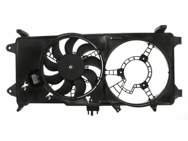 Ventilator radiator (cu carcasa) potrivit FIAT DOBLO, DOBLO MINIVAN 1.3D 1.9D 10.01-