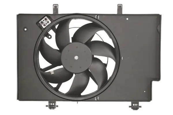 Ventilator radiator (cu carcasa) potrivit FORD B-MAX, ECOSPORT, FIESTA VI 1.4D 1.5D 1.6D 06.08-
