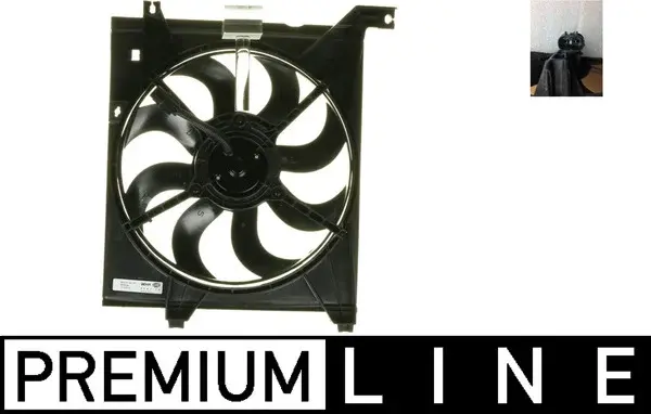Ventilator radiator (cu carcasa) potrivit KIA CERATO I 1.6 2.0 03.04-12.09