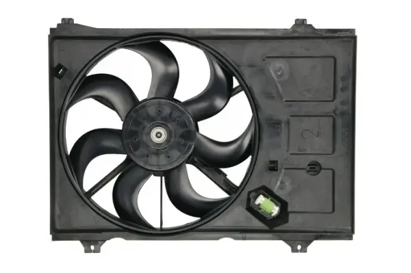 Ventilator radiator (cu carcasa) potrivit KIA RIO II 1.5D 03.05-12.11