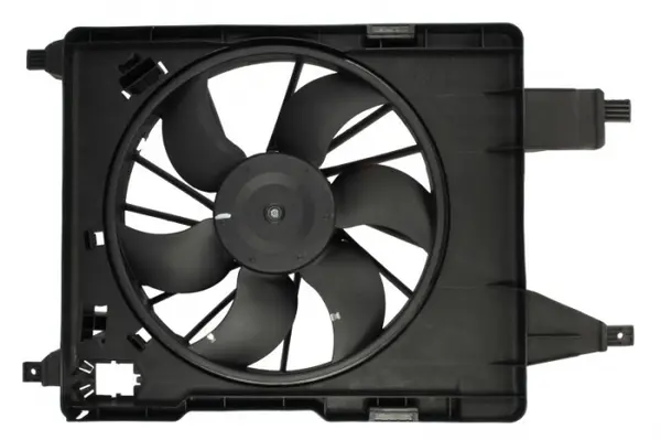Ventilator radiator (cu carcasa) potrivit MERCEDES CITAN MIXTO (DOUBLE CABIN), CITAN (MPV), CITAN MINIVAN (W415); RENAULT CLIO II, CLIO II HATCHBACK, GRAND SCENIC II, KANGOO 1.0-Electric 08.95-