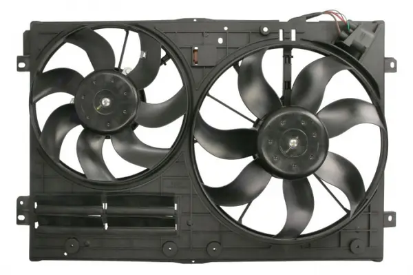 Ventilator radiator Dreapta Stanga (cu carcasa) potrivit AUDI A1, A3, TT; SEAT ALTEA, ALTEA XL, IBIZA IV, IBIZA IV SC, IBIZA IV ST, LEON, TOLEDO III; SKODA FABIA II, OCTAVIA I 1.0-3.6 08.00-