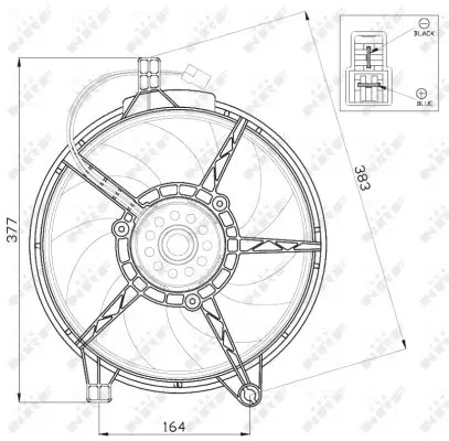 Ventilator radiator MERCEDES V (638 2), VITO (638) 2.2D 2.3 2.3D intre 1996-2003