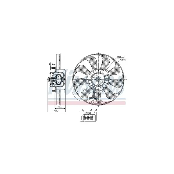 Ventilator, radiator NISSENS 85684