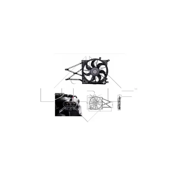 Ventilator, radiator NRF 47015