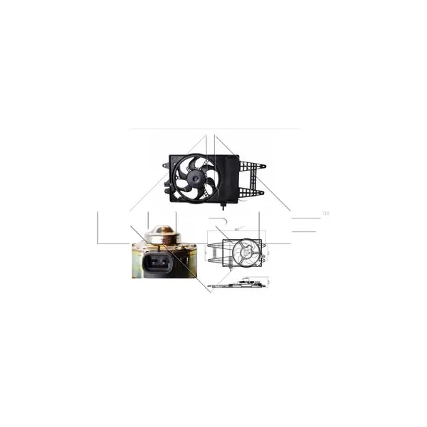 Ventilator, radiator NRF 47243