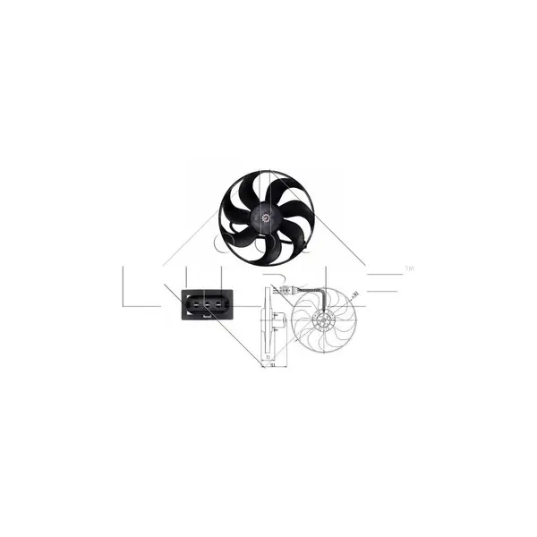 Ventilator, radiator NRF 47397